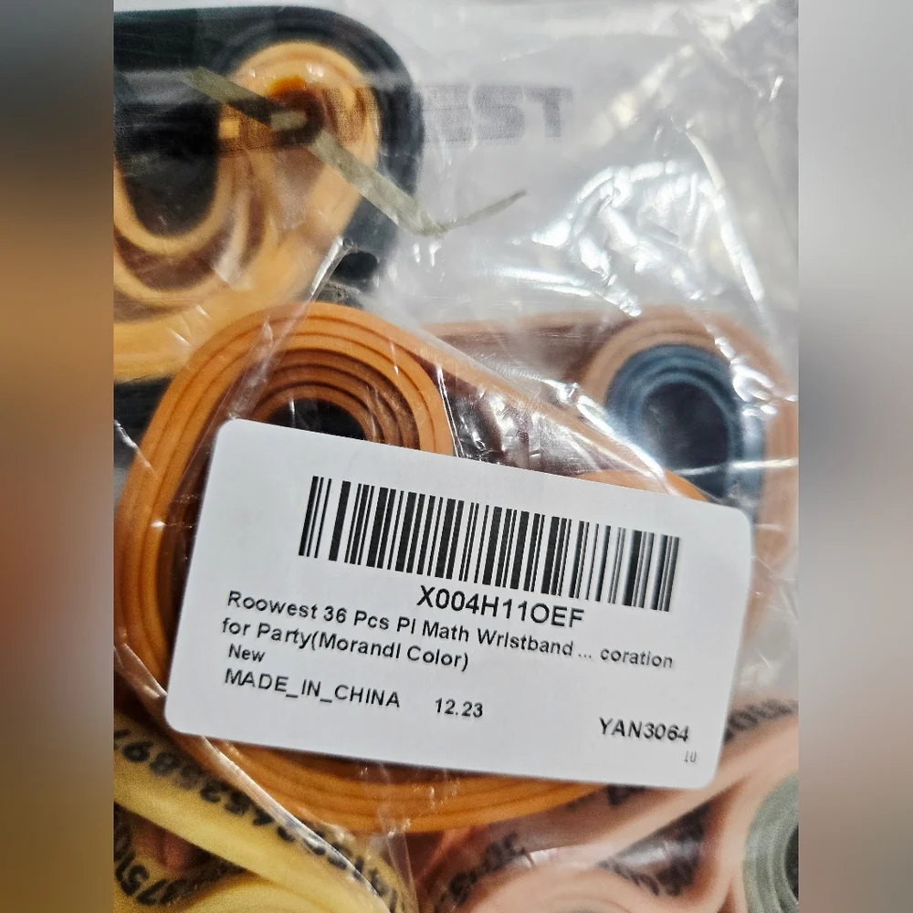 36 Pcs Math Gifts Teacher Bracelet‎ Pi Day Wristbands 3.14 Fun